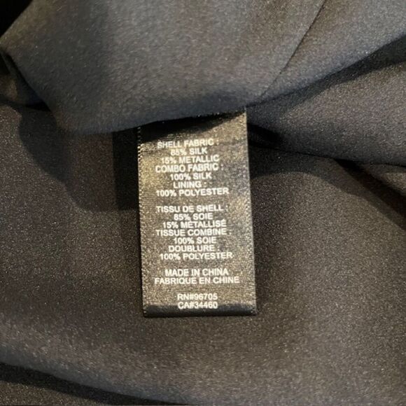 Rebecca Taylor Silk Sleeveless Ribbon Lurex Jacquard Dress Black Pink Size 6/8 - Picture 10 of 14